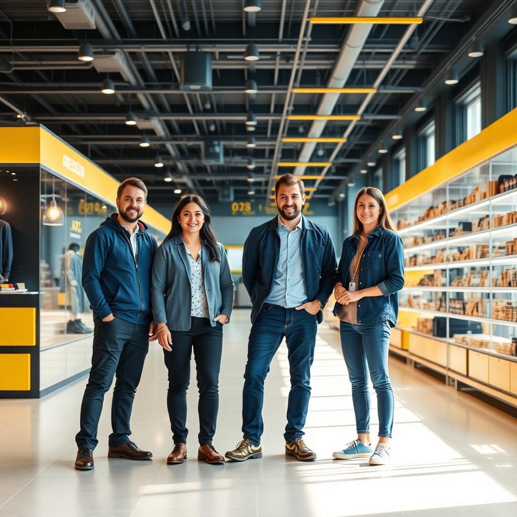 Equipe Presence Tecnologia em ambiente de varejo